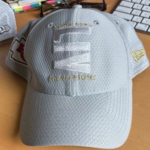 New Era Black and Gray Cap KC super bowl champions hat